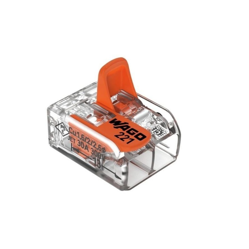 Clema legatura 2P FY/MYF 6mm, Wago 221-612