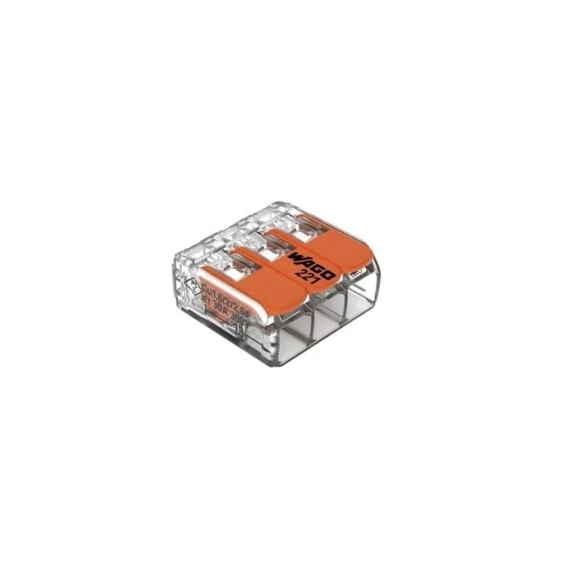Clema legatura 3P FY/MYF 6mm, Wago 221-613