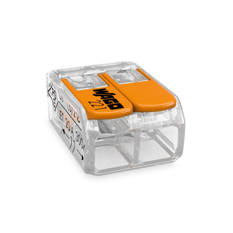 Clema legatura 2P FY/MYF 4mm, Wago 221-412