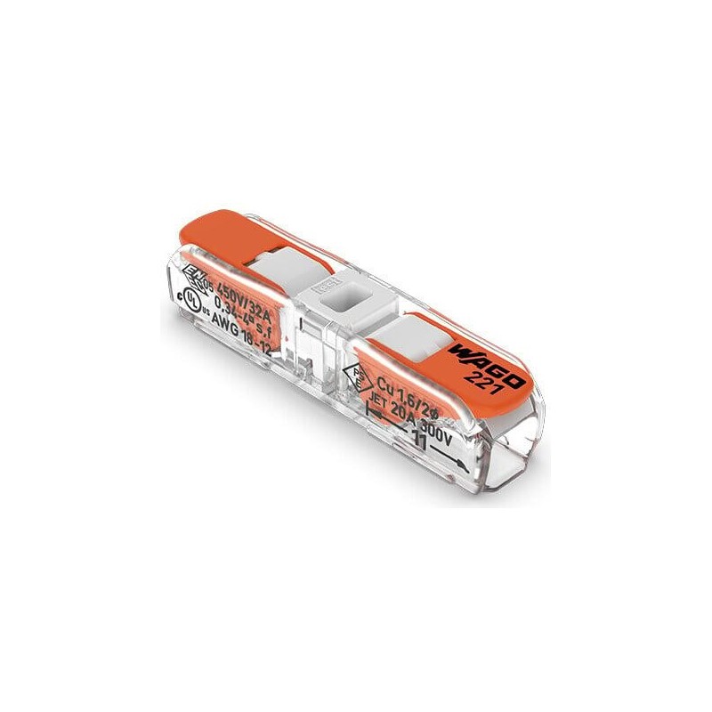 Clema legatura inline FY/MYF 4mm, Wago 221-2411 / 100buc cutie