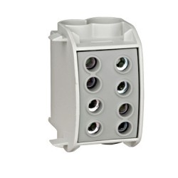 Clemă derivaţie izolată, 70mmp, 1P, gri, Cupru-Aluminiu