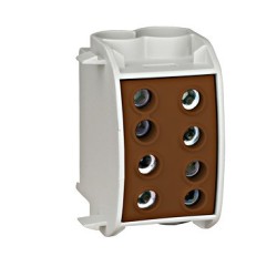 Clemă derivaţie izolată, 70mmp, 1P, maro, Cupru