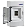 Cofret aparent, 4 UH, 1 rând, ușă transparentă, IP40