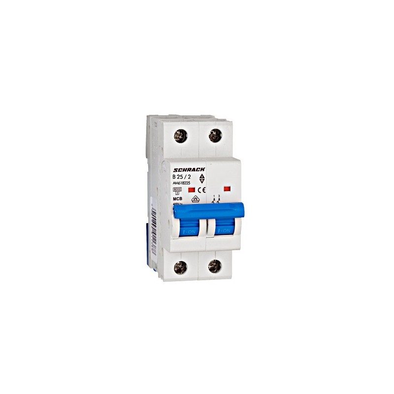 Întreruptor automat modular (MCB) AMPARO 6kA, B 25A, 2-poli