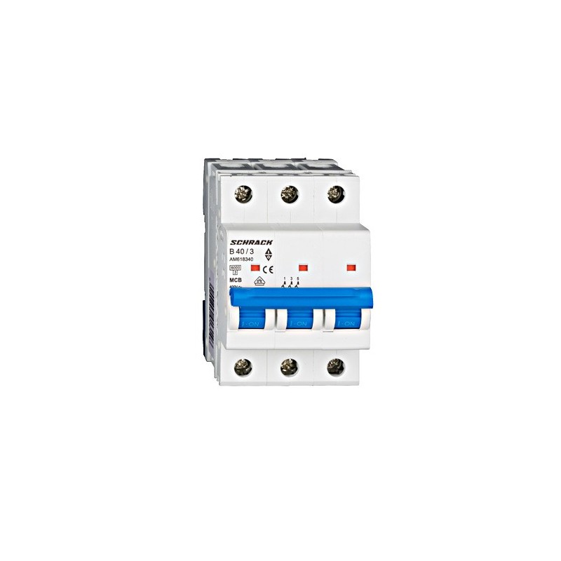 Întreruptor automat modular (MCB) AMPARO 6kA, B 40A, 3-poli